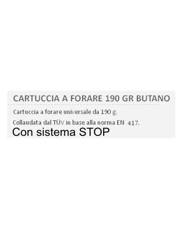 BOMBOLETT NEWSTOPGAS 190GR