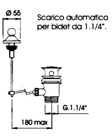 SCARICO AUTOM BIDET  1.1/4