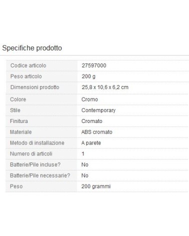 DOCCETTA TEMPESTA DUE CROM