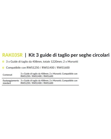 GUIDALAMA SEGA CIRC RAK3SR