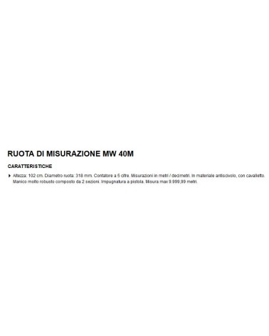 RUOTA DI MISURAZIONE MW40 