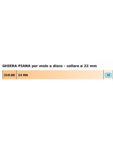 GHIERA PIANA X MOLE 14MA  