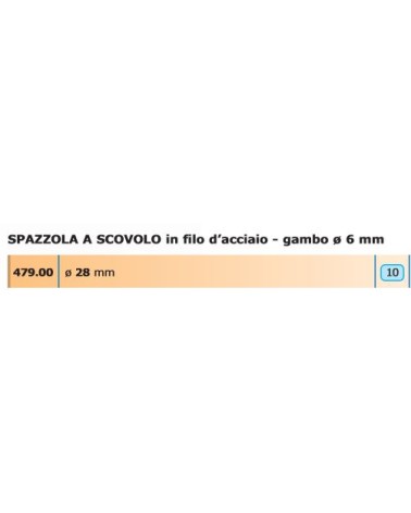 SPAZZOLA A SCOVOLO diametro 28mm  