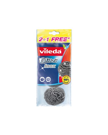 SPUGNA SPIRALE INOX VILEDA 2+1 GRATIS