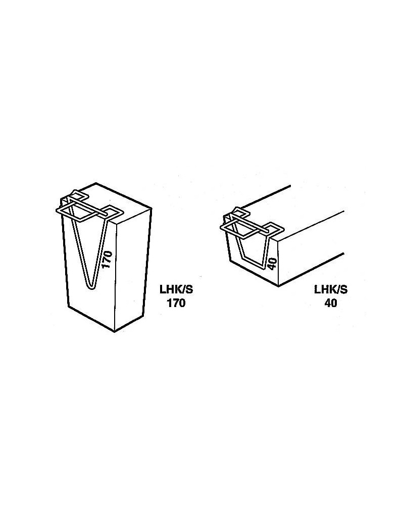 GANCI PER ARCHITRAV 170 MM