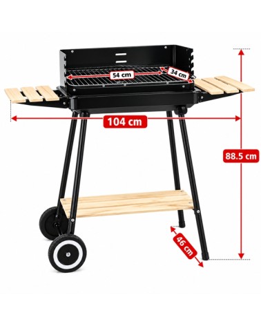BARBECUE A CARREL104x46x89