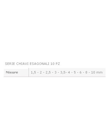 SERIE 10 CHIAVI ESAG C/ANE