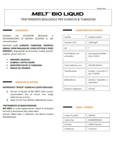 MELT BIO ORGANIC LIQU 1 LT