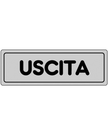 CART ADESIVO USCITA   15X5