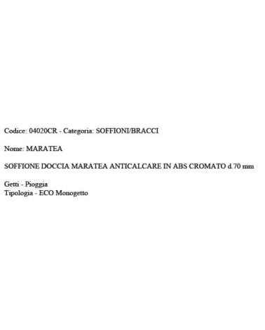 SOFFIONE MARATEA MONOJET  
