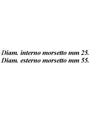 MORSETTO WC BIANCO 55 x 32