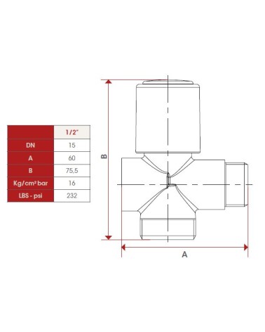 RUBINETTO 3V ATT LAV 1/2  