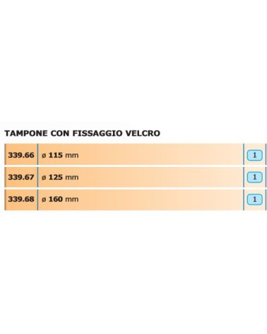 TAMPONE LUCID C/VELCR diametro 115
