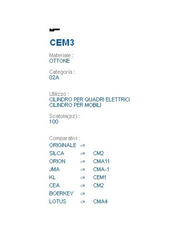 CHIAVE CEM3 | CM2         