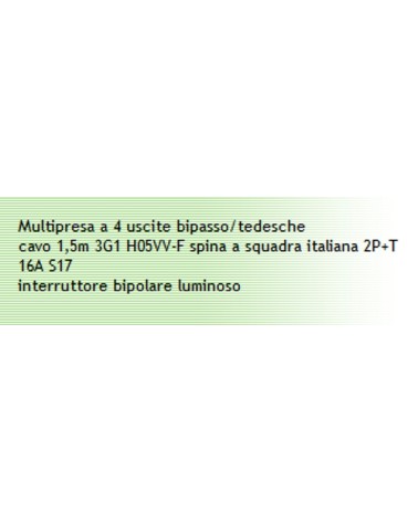 MULTIPR 1,5M 4 SCH+INT NER