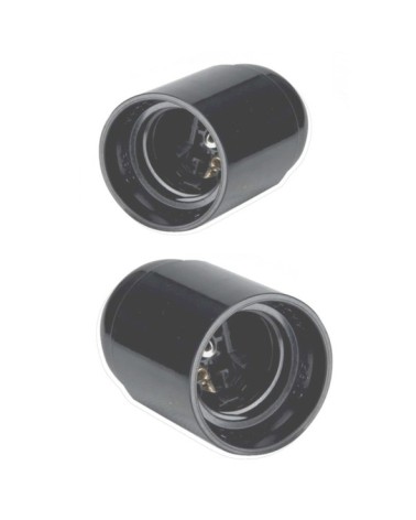 PORTALAMPADA NERO E27     