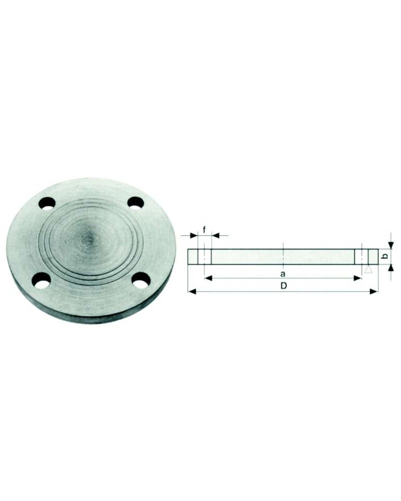 FLANGIA CIECA DN80 PN16 8F