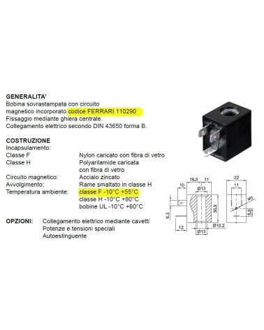 BOBINA 24V DC DA 3/8 A 1  