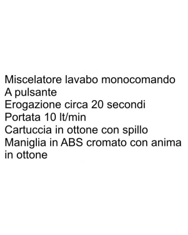 MIX LAVABO TEMPORIZZATO   