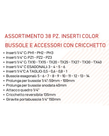 SET 38 PZ INS+BUS+CRIC 1/4