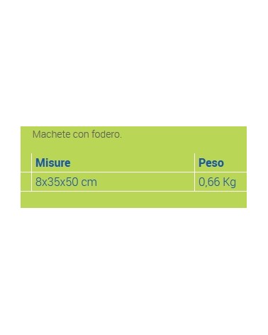 MACHETE CON FODERO    36cm