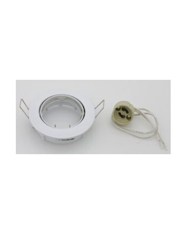 FARETTO INCASSO FISSO P/LED GU10 BIANCO