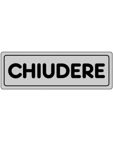 CART ADESIVO CHIUDERE 15X5