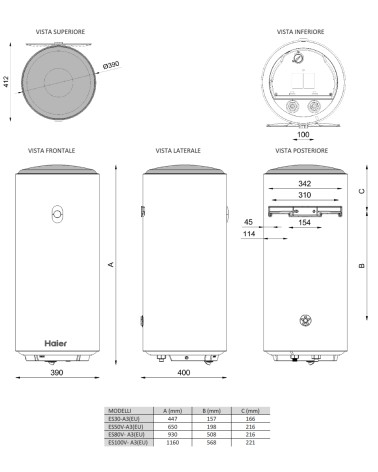 SCALD ELETTR HAIER 30LT 3A