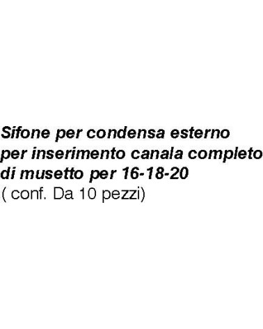 SIFONE X CONDENSA ESTERNO 