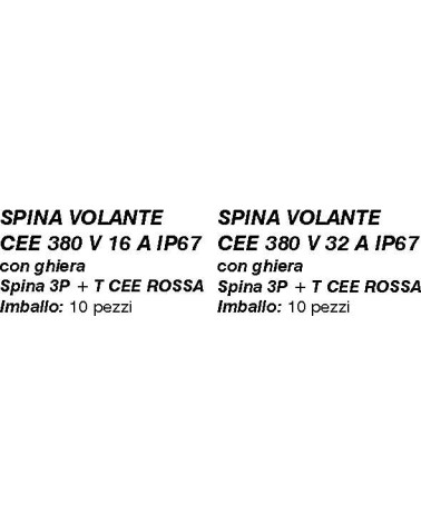 SPINA IP67 ROS 380 3P+T16A