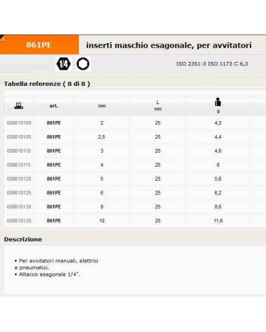 861PE   INS MAS ES 1/4 2,5