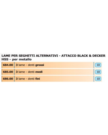 LAMA METAL B&D D/LARGHI 3P