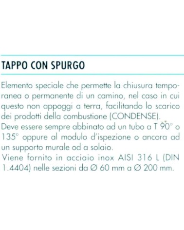 TAPPO CON SPURGO  80      