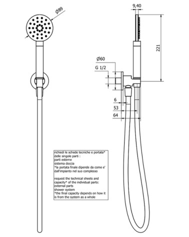 KIT DOCCIA LOLLIPOP CROMO 