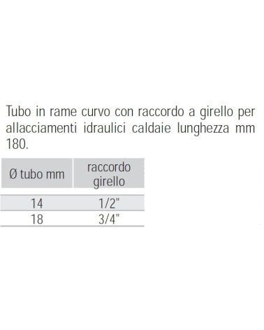 TUBETTO RAME CURVO 14X1/2F