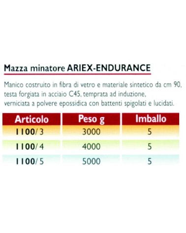 MAZZA C/MAN ENDURANCE 3 kg