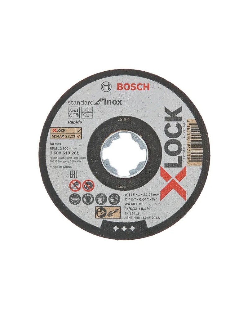 DISCO TAGLIO XLOCK 115X1.6