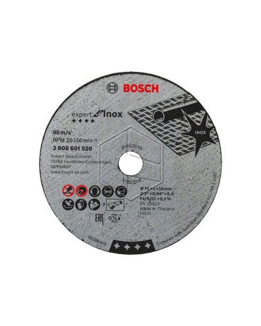 Bosch disco per miniangolare a batteria Litio GWS 10,8-76 V-EC Professional. Misura 76x1x10 mm. Adatto per il taglio di material