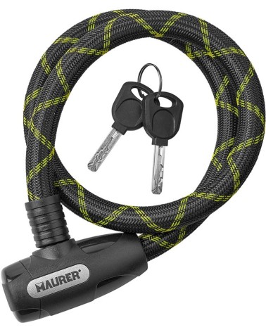CAVO LUCCHETTO CHIUSURA A SCATTO RIVESTITO IN TESSUTO DIAM.15MM CM80 MAURER 84487