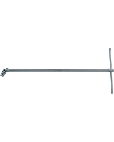 Chiave a T mm11X450 Quadro F 3/8 con bussola esagonale snodata MAURER PLUS
