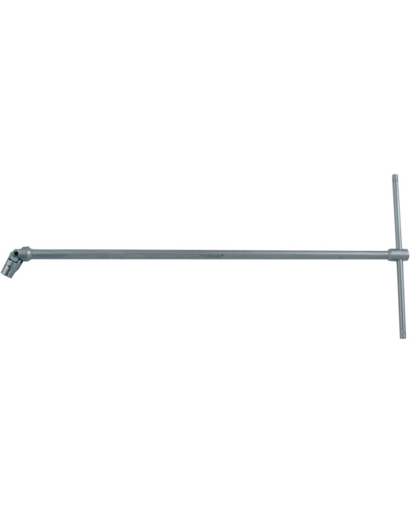 Chiave a T mm12X450 Quadro F 3/8 con bussola esagonale snodata MAURER PLUS