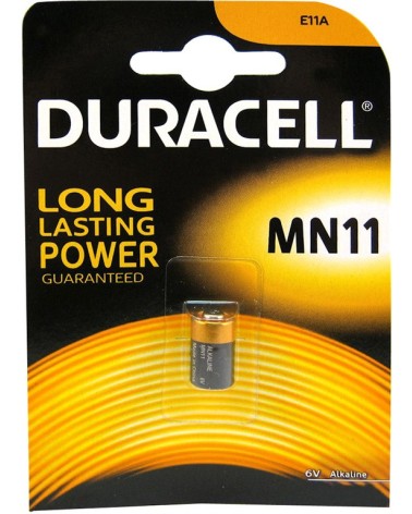 Confezione 1 pila alkalina DURACELL security MN11 6V