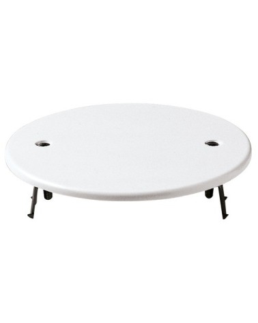 COPERCHIO ROTONDO PER SCATOLA DA INCASSO DIAM. 94MM + GRIFFE BIANCO per scatole ø75-85 mm, urea, bianco VIMAR 02646