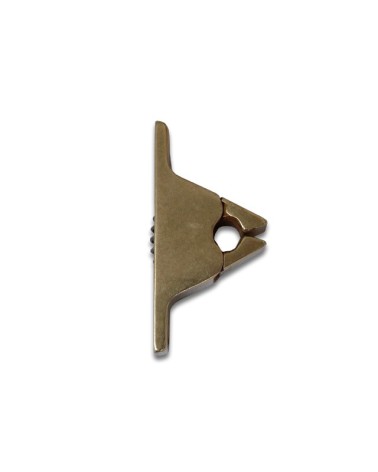 CRICCHETTO A PINZA OTTONE LUCIDO CON PRESA INLCUSA GHIDINI