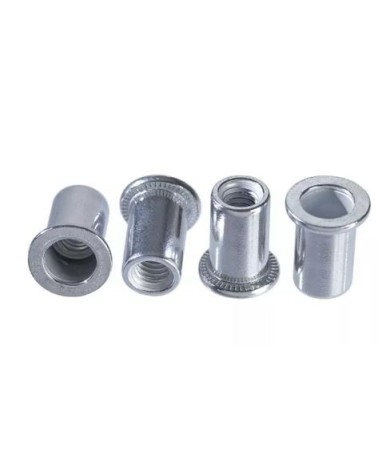 DADI PER RIVETTI IN ALLUMINIO M6 20 PEZZI ART. 43E136 TOPEX