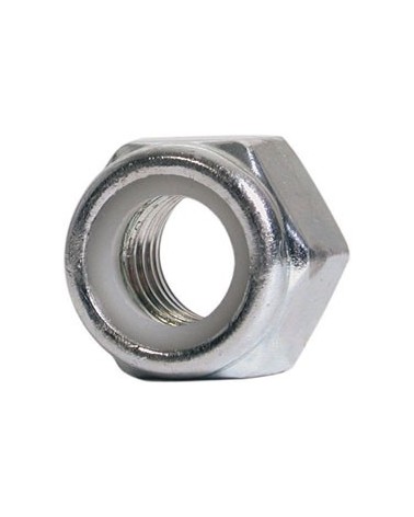 Dado autobloccante zincato MM3, passo grosso alto DIN 982
