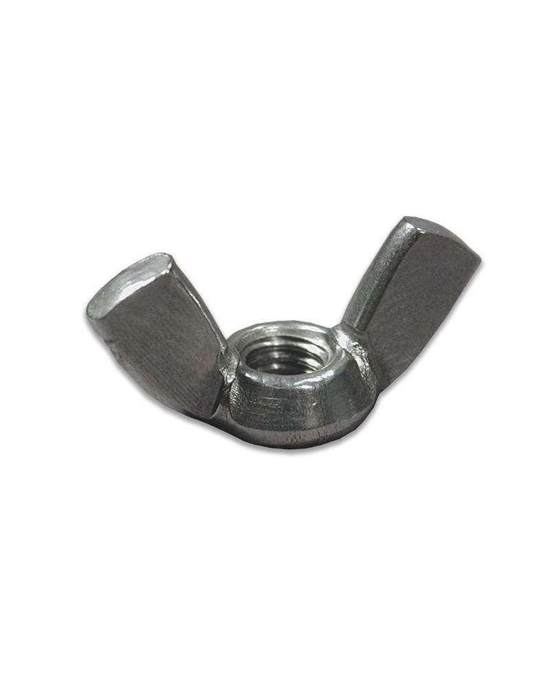 Dado in acciaio INOX MM6 a galletto DIN 315.