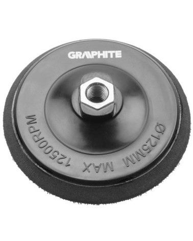 DISCO IN GOMMA CON VELCRO PER SMERIGLIATRICE 125MM X M14