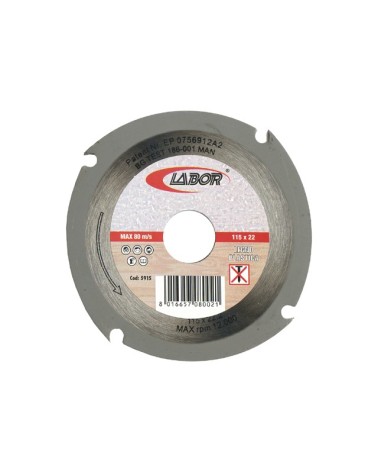 DISCO METAL LABOR LEGNO PLASTICA 115X22