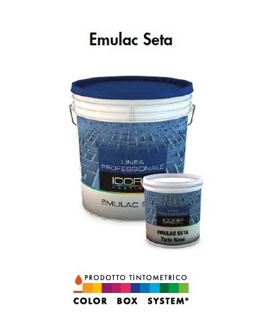 EMULAC SETA BIANCO 750ML IDROPITTURA LAVABILE ACRILICA